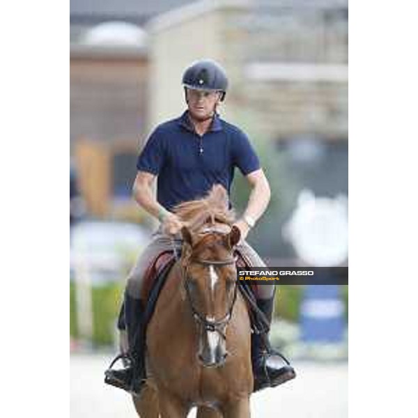 LGCT of Valkenswaard - Warm up - Jerome Guery (BEL) - Valkenswaard, Stal Tops, 9 August 2018 - ph.Stefano Grasso/LGCT