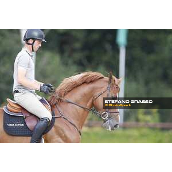 LGCT of Valkenswaard - Warm up - Harrie Smolders (NED) on Emerald - Valkenswaard, Stal Tops, 9 August 2018 - ph.Stefano Grasso/LGCT
