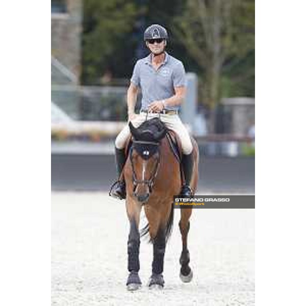 LGCT of Valkenswaard - Warm up - Peder Fredricson (SWE) on H&M All In - Valkenswaard, Stal Tops, 9 August 2018 - ph.Stefano Grasso/LGCT