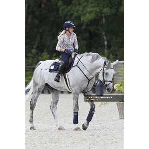 LGCT of Valkenswaard - Warm up - Evelina Tovek (SWE) on Castello - Valkenswaard, Stal Tops, 9 August 2018 - ph.Stefano Grasso/LGCT