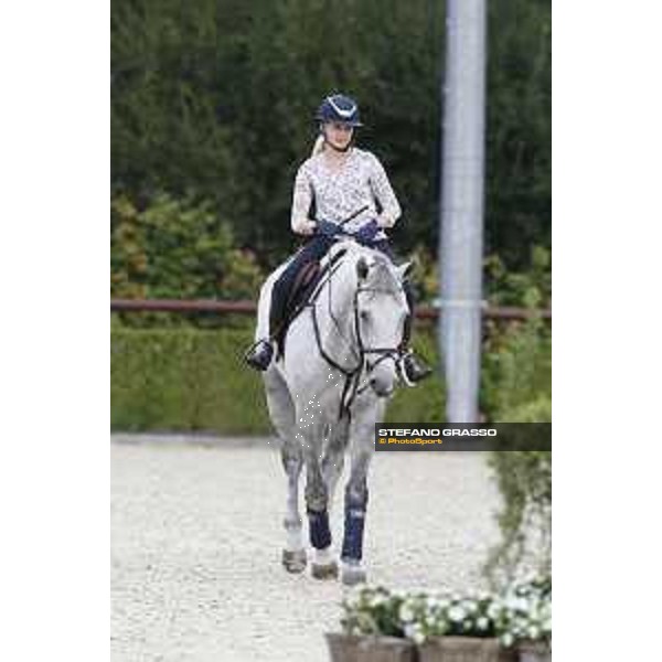 LGCT of Valkenswaard - Warm up - Evelina Tovek (SWE) on Castello - Valkenswaard, Stal Tops, 9 August 2018 - ph.Stefano Grasso/LGCT