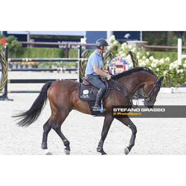 LGCT of Valkenswaard - Warm up - Rolf Goran Bengtsson (SWE) - Valkenswaard, Stal Tops, 9 August 2018 - ph.Stefano Grasso/LGCT