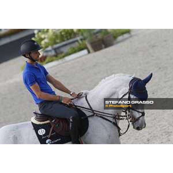 LGCT of Valkenswaard - Warm up - Pieter Devos (BEL) - Valkenswaard, Stal Tops, 9 August 2018 - ph.Stefano Grasso/LGCT