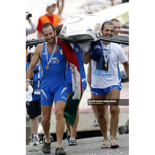 highlights of Italian team at World rowing championship Senior and Junior Linz Ottensheim, 27th july 2008 ph. Stefano Grasso