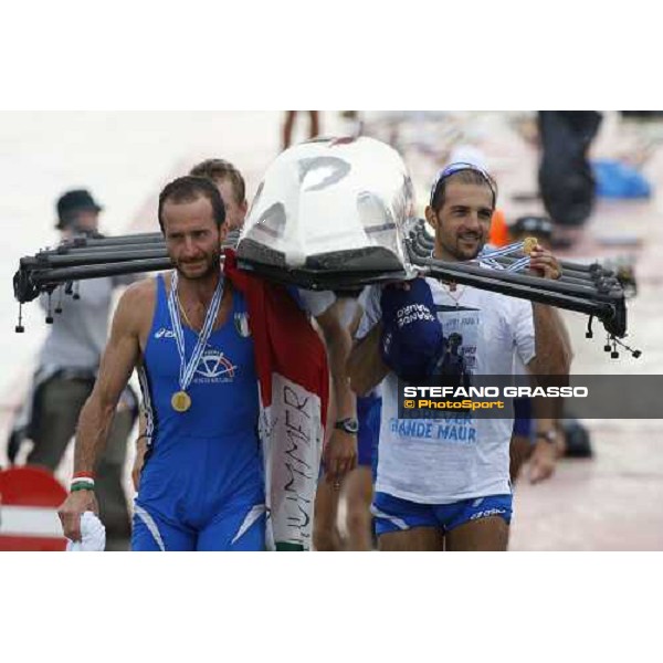 highlights of Italian team at World rowing championship Senior and Junior Linz Ottensheim, 27th july 2008 ph. Stefano Grasso