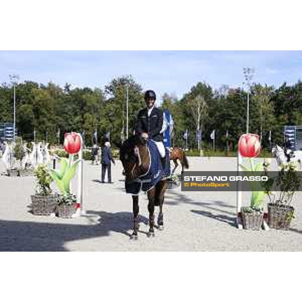 LGCT of Valkenswaard - Class 5 - Prize giving ceremony - Eduardo Alvarez Aznar (ESP) on Uqualin de Saulcy - Valkenswaard, Stal Tops, 12 August 2018 - ph.Stefano Grasso/LGCT