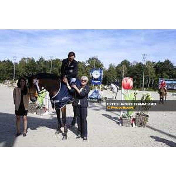 LGCT of Valkenswaard - Class 5 - Prize giving ceremony - Eduardo Alvarez Aznar (ESP) on Uqualin de Saulcy - Valkenswaard, Stal Tops, 12 August 2018 - ph.Stefano Grasso/LGCT