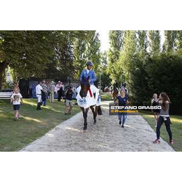 LGCT of Berlin - Class 6 - Prize giving ceremony - Christian Ahlmann (GER) on Ailina - Berlin, Sommergarten, 29 July 2018 - ph.Stefano Grasso/LGCT