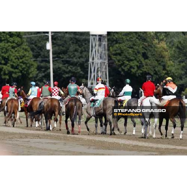 horses parading before the race Saratoga, 23rd august 2008 ph. Stefano Grasso