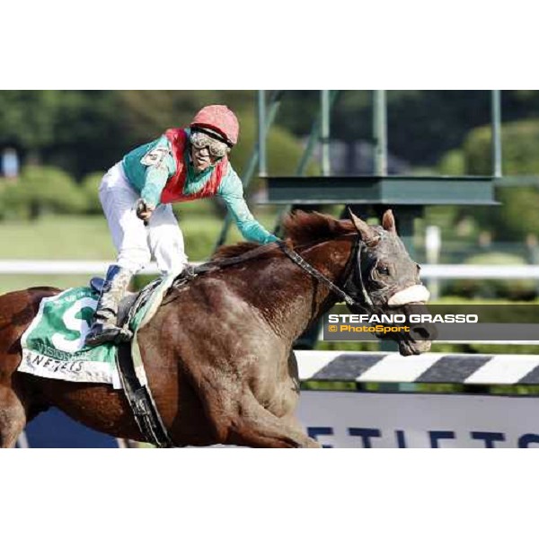 Alan Garcia on Visionaire wins the 24th Running of the Netjets King\'s Bishop Saratoga, 23rd august 2008 ph. Stefano Grasso