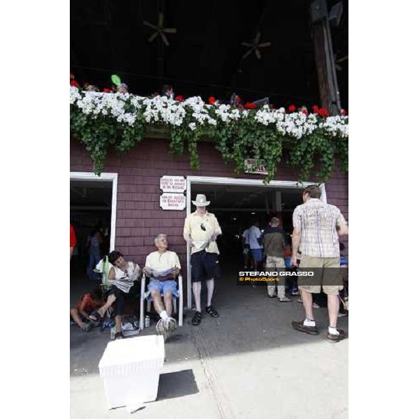 racegoers at Saratoga racetrack Saratoga, 23rd august 2008 ph. Stefano Grasso