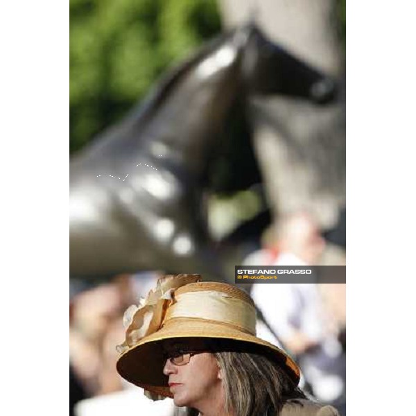 fashion hat at Saratoga racetrack Saratoga, 23rd august 2008 ph. Stefano Grasso