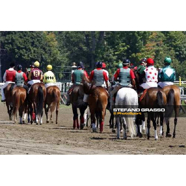 going to the start at Saratoga racetrack Saratoga, 22nd august 2008 ph. Stefano Grasso