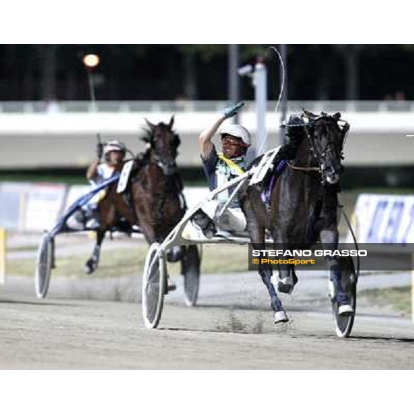 Enrico Bellei with Ghiaccio del Nord wins the Campionato Europeo Cesena, 6th september 2008 ph. Stefano Grasso