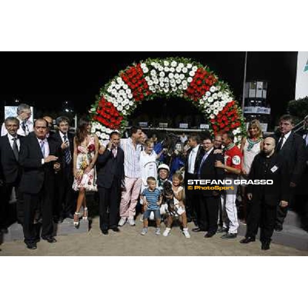 giving prize for Enrico Bellei and Ghiaccio del Nord connection after winning the Campionato Europeo Cesena, 6th september 2008 ph. Stefano Grasso