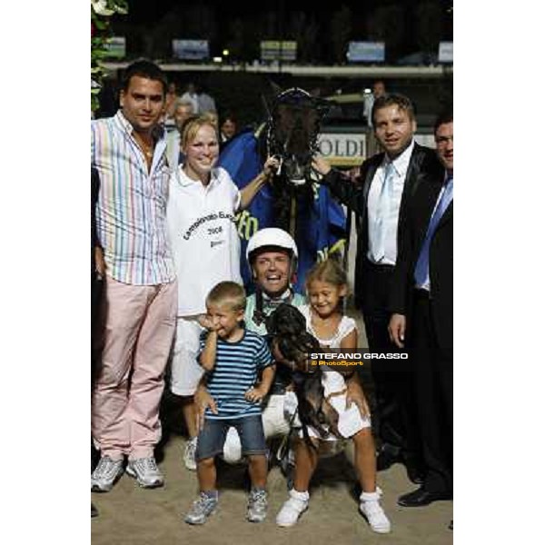 giving prize for Enrico Bellei and Ghiaccio del Nord connection after winning the Campionato Europeo Cesena, 6th september 2008 ph. Stefano Grasso
