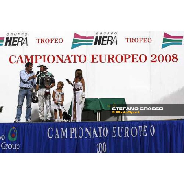 Enrico Bellei interviwed after winning the Campionato Europeo 2008 Cesena, 6th september 2008 ph. Stefano Grasso
