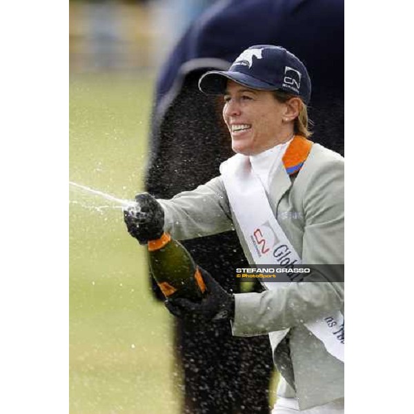 Meredith Michaels-Beerbaum triumphing after winning the italian Global Champions Tour leg Arezzo, 13th sept. 2008 ph. Stefano Grasso
