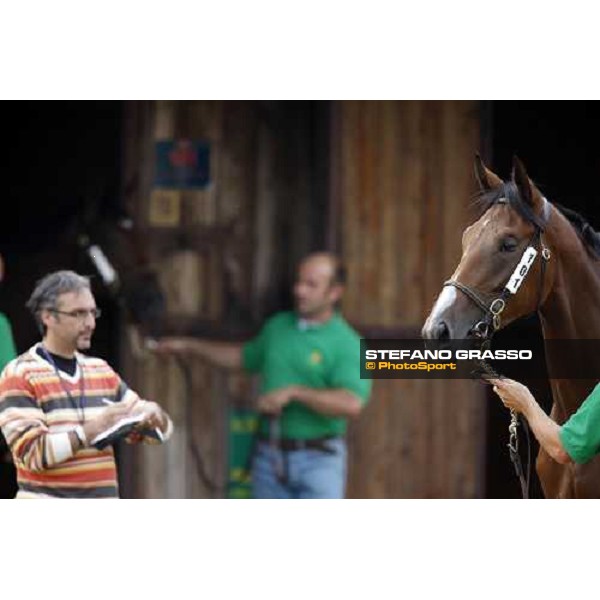 Riccardo Betti watching a horse during Selected Yearlings sales Settimo Milanese, 19th sept. 2008 ph. Stefano Grasso