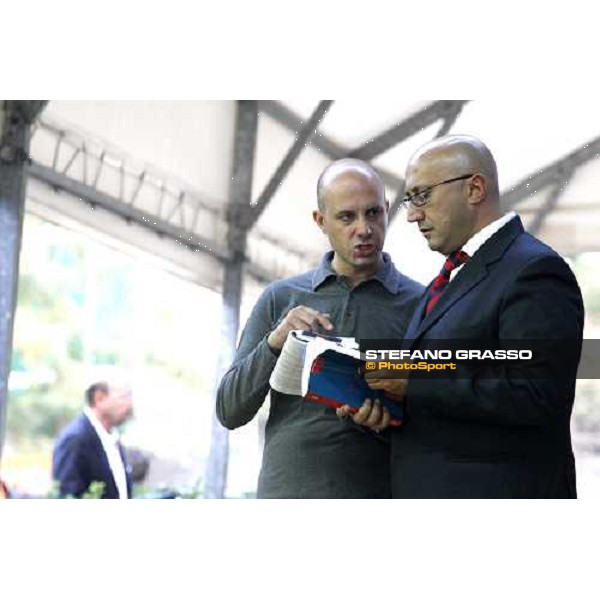 Peppe Quintale and Max Frattini at the Selected Yearlings Sales Settimo Milanese, 19-20th sept. 2008 ph. Stefano Grasso