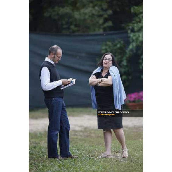 Luca Galbiati and Alda Da Pelo at the Selected Yearlings Sales Settimo Milanese, 19-20th sept. 2008 ph. Stefano Grasso