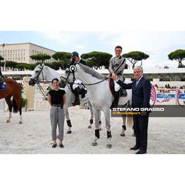 LGCT of Rome - Class 7 - Prize giving ceremony - Christian Ahlmann (GER) on Caribis Z - Rome, Stadio dei Marmi, 7 September 2018 - ph.Stefano Grasso/LGCT