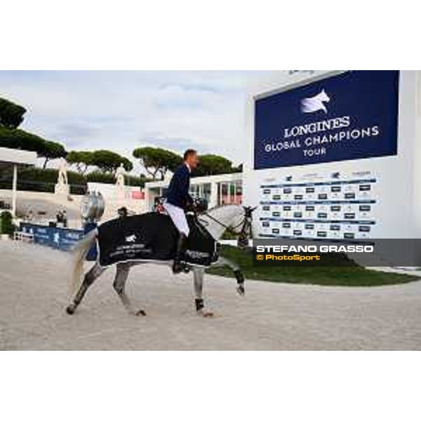 LGCT of Rome - Class 7 - Prize giving ceremony - Christian Ahlmann (GER) on Caribis Z - Rome, Stadio dei Marmi, 7 September 2018 - ph.Stefano Grasso/LGCT
