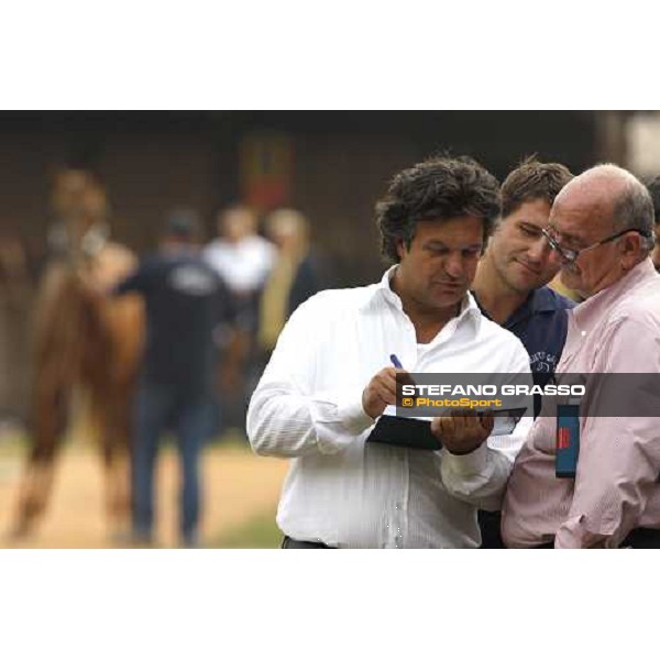 Bruno Grizzetti and Arturo Brambilla at the Selected Yearlings Sales Settimo Milanese, 19-20th sept. 2008 ph. Stefano Grasso