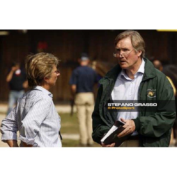 Franca Vittadini and Richard Lancaster at the Selected Yearlings Sales Settimo Milanese, 19-20th sept. 2008 ph. Stefano Grasso