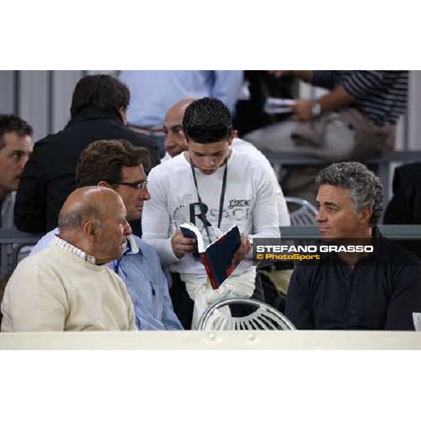 Andrea Scarpellini, Umberto Rispoli, Fabrizio Camici and Vittorio Caruso at the Selected Yearlings Sales Settimo Milanese, 19-20th sept. 2008 ph. Stefano Grasso