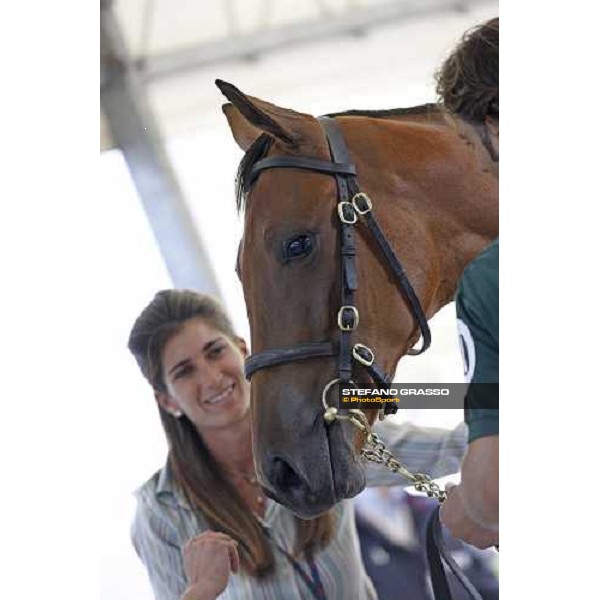 Cristiana Brivio Sforza and Inef at the Selected Yearlings Sales Settimo Milanese, 19-20th sept. 2008 ph. Stefano Grasso
