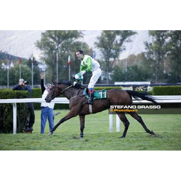 Raffaele Romano on Sharstar wins the 69.¡ Gran Premio Merano Forst Merano, 28th sep. 2008 ph. Stefano Grasso