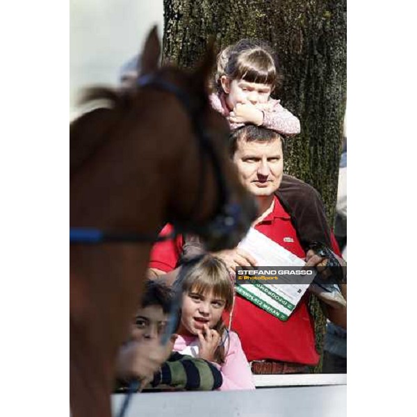 young racegoers before the start of the 69.¡Gran Premio Merano Forst Merano, 28th sep. 2008 ph. Stefano Grasso