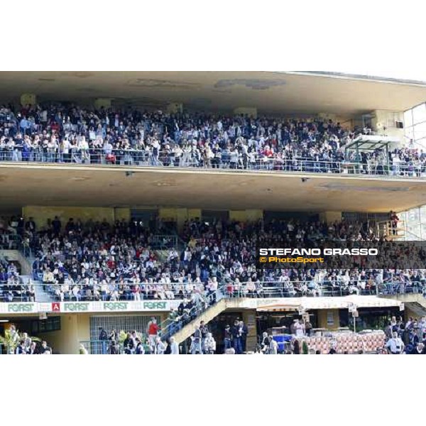 a view of the grandstand during the giving prize of the 69.¡Gran Premio Merano Forst Merano, 28th sep. 2008 ph. Stefano Grasso