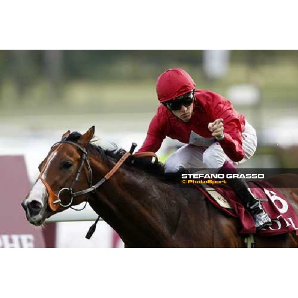 Christophe Soumillon on Paco Boy wins the Total Prix de la Foret Paris Longchamp, 4th oct. 2008 ph. Stefano Grasso