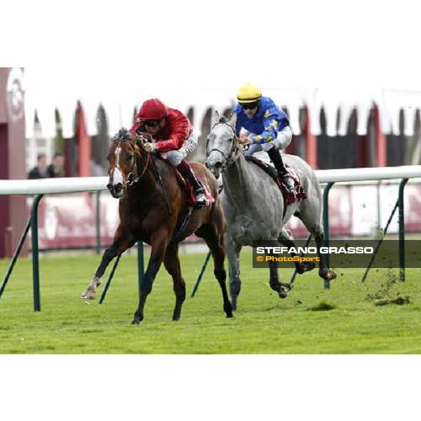 Christophe Soumillon on Paco Boy leads and goes to win the Total Prix de la Foret beating Natagora Paris Longchamp, 4th oct. 2008 ph. Stefano Grasso