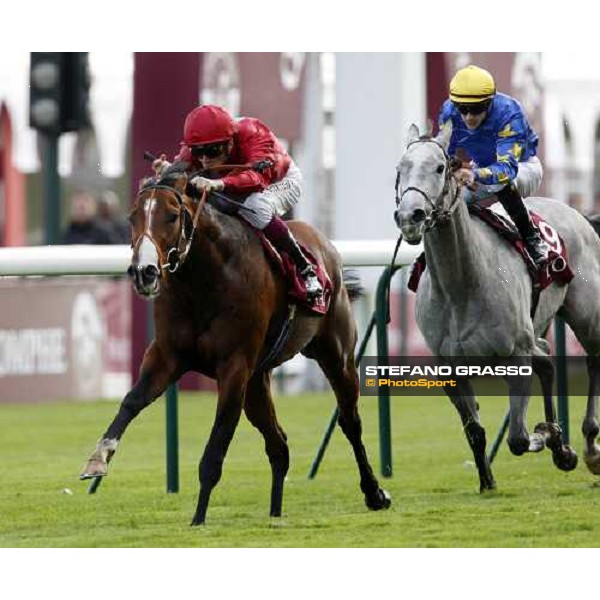 Christophe Soumillon on Paco Boy leads and goes to win the Total Prix de la Foret beating Natagora Paris Longchamp, 4th oct. 2008 ph. Stefano Grasso