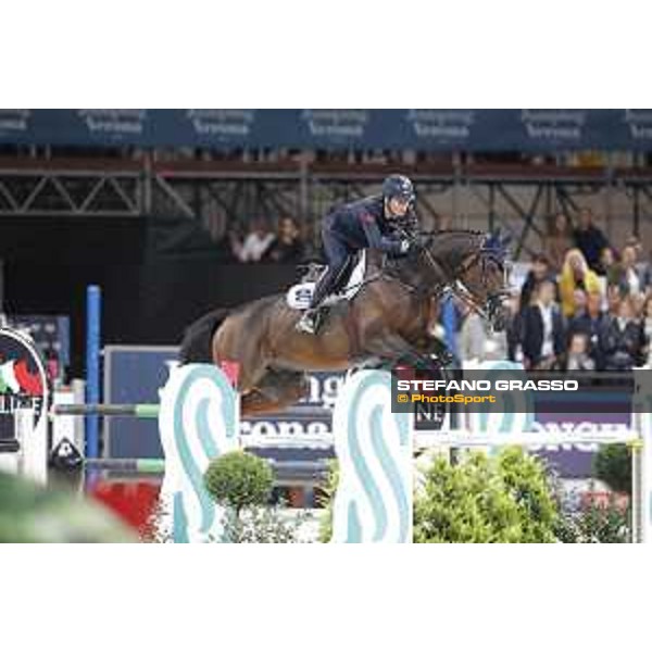 Jumping Verona - Grand prix - Lorenzo De Luca of Italy riding Ensor De Litrange Lxii - Verona, Fieracavalli, 28 October 2018 - ph.Stefano Grasso/Jumping Verona