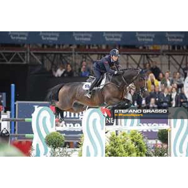 Jumping Verona - Grand prix - Lorenzo De Luca of Italy riding Ensor De Litrange Lxii - Verona, Fieracavalli, 28 October 2018 - ph.Stefano Grasso/Jumping Verona