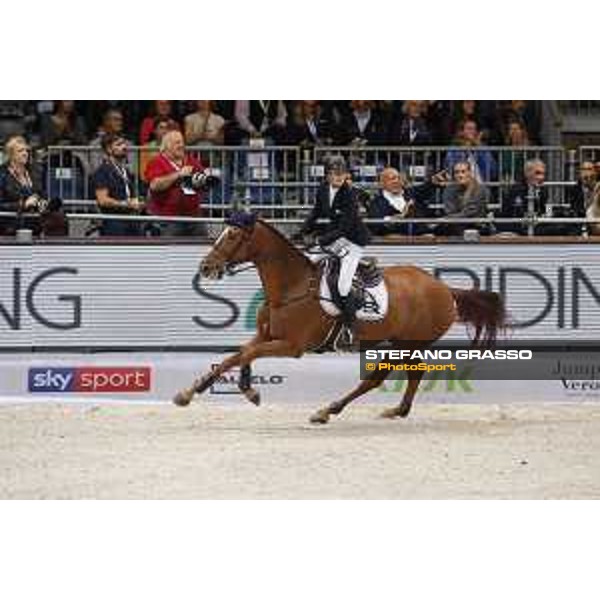 Jumping Verona - Grand prix - Petronella Andersson of Sweden riding Bacardi 188 - Verona, Fieracavalli, 28 October 2018 - ph.Stefano Grasso/Jumping Verona