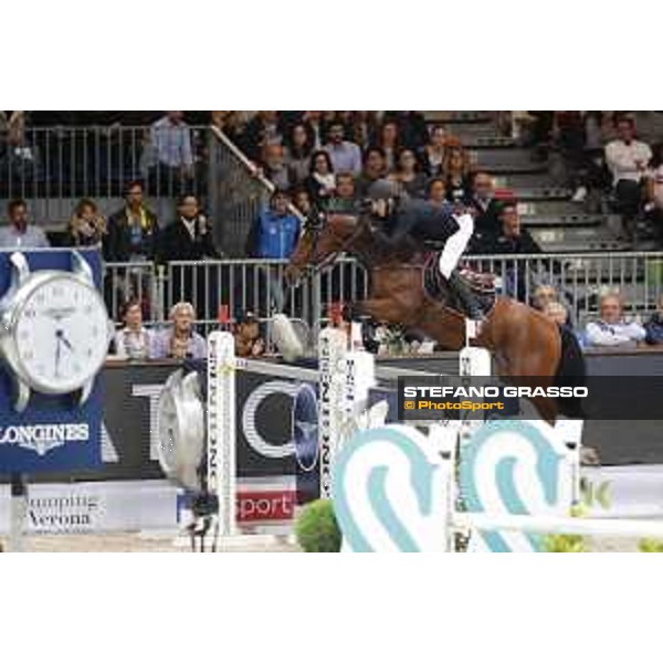 Jumping Verona - Grand prix - Kevin Staut of France riding For Joy Van\'t Zorgvliet HDC - Verona, Fieracavalli, 28 October 2018 - ph.Stefano Grasso/Jumping Verona