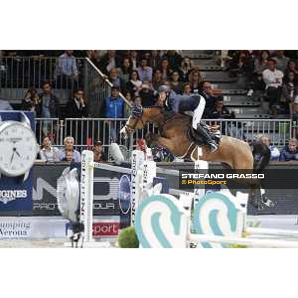 Jumping Verona - Grand prix - Niels Bruynseels of Belgium riding Gancia de Muze - Verona, Fieracavalli, 28 October 2018 - ph.Stefano Grasso/Jumping Verona