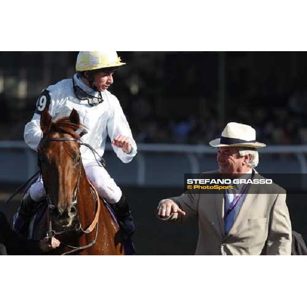 Conduit\'s owner congratulates with Ryan Moore after winning the Breeders\' Cup Turf at Santa Anita Los Angeles- Santa Anita, 25th oct. 2008 ph. Stefano Grasso