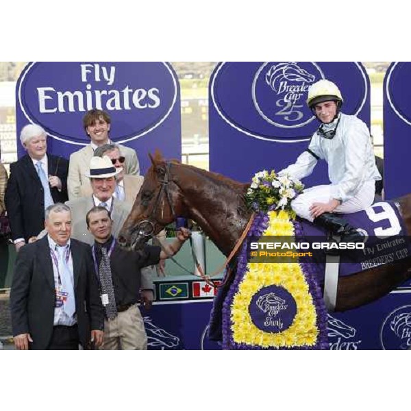 the winning connection of the Breeders\' Cup Turf at Santa Anita, won by Ryan Moore on Conduit Los Angeles- Santa Anita, 25th oct. 2008 ph. Stefano Grasso