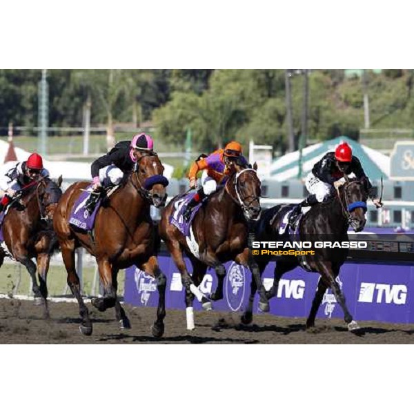 Garrett Gomez on Albertus Maximus goes to win the Breeders\' Cup Dirt Mile at Santa Anita Los Angeles- Santa Anita, 25th oct. 2008 ph. Stefano Grasso