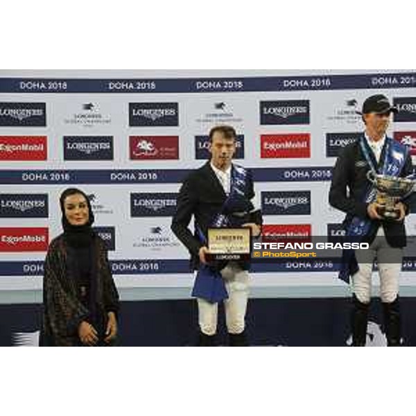 LGCT of Doha - Overall standing Prize giving ceremony - Sheikha Moza Bint Nasser Al Missned, Harrie Smolders (NED) - Doha - Al Shaqab, 10 November 2018 - ph.Stefano Grasso/LGCT