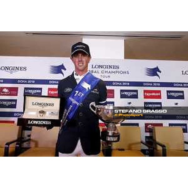 LGCT of Doha - Press conference - Ben Maher (GBR), Longines watch, LGCT Trophy - Doha - Al Shaqab, 10 November 2018 - ph.Stefano Grasso/LGCT