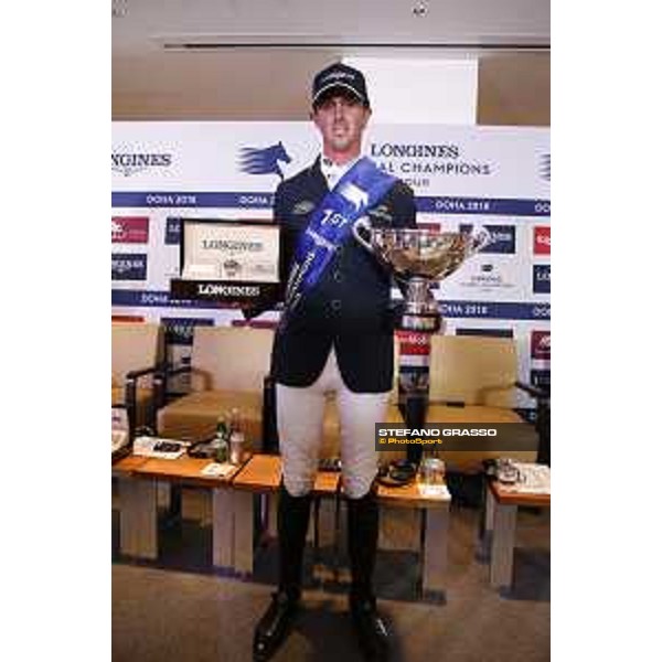 LGCT of Doha - Press conference - Ben Maher (GBR), Longines watch, LGCT Trophy - Doha - Al Shaqab, 10 November 2018 - ph.Stefano Grasso/LGCT