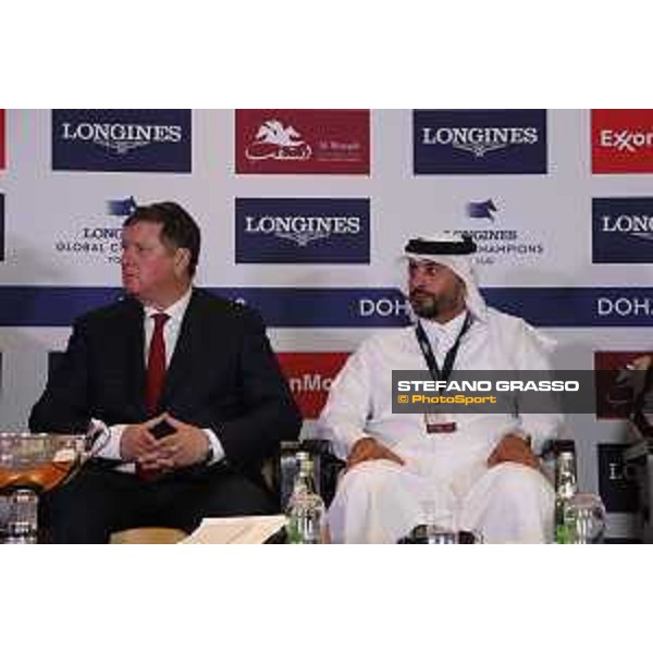 LGCT of Doha - Press conference - Jan Tops (President of LGCT and co-founder of GCL), Ali Al Rumaihi - Doha - Al Shaqab, 10 November 2018 - ph.Stefano Grasso/LGCT