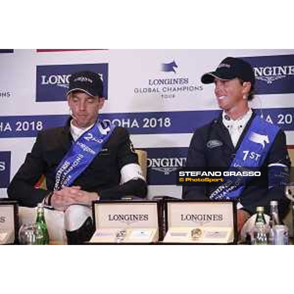 LGCT of Doha - Press conference - Harrie Smolders (NED), Ben Maher (GBR) - Doha - Al Shaqab, 10 November 2018 - ph.Stefano Grasso/LGCT